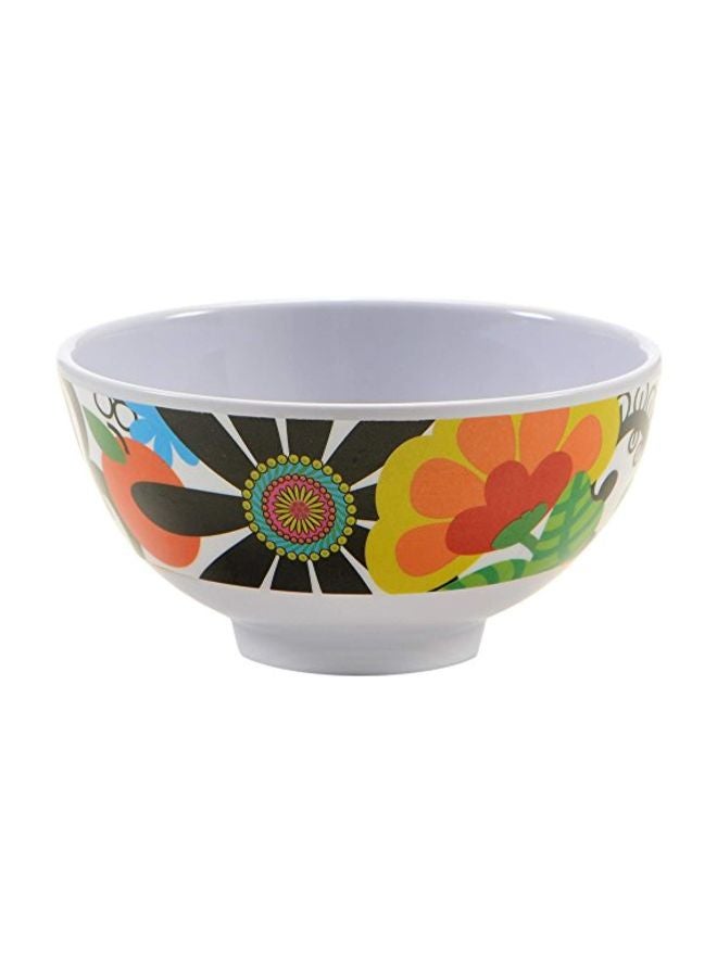4-Piece Melamine Mini Bowl Set Green/Red/Black 4inch