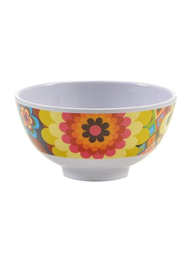 4-Piece Melamine Mini Bowl Set Green/Red/Black 4inch