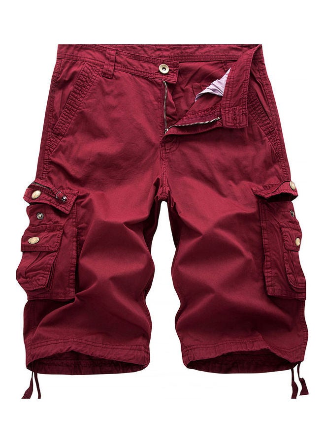 Casual Summer Multi-Pockets Shorts Green