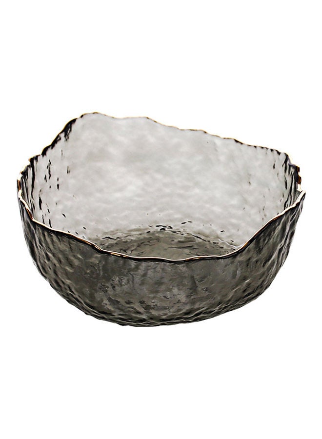 Glass Fruit Salad Bowl Grey 13x13x6cm