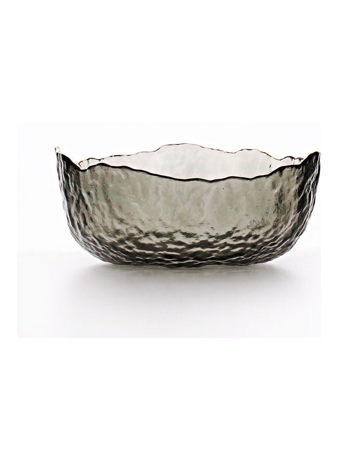 Glass Fruit Salad Bowl Grey 13x13x6cm