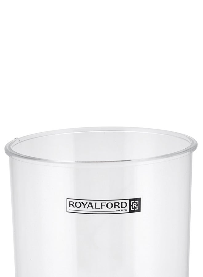 Acrylic Candy Bowl With Lid Gold/Clear 14cm