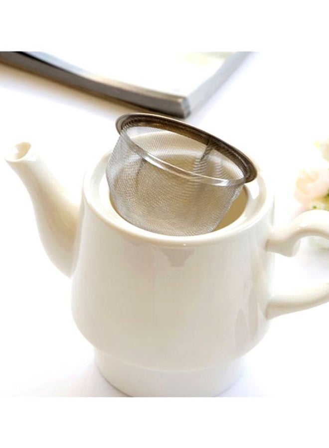 2-Piece Teapot Set White 13x16.5x8.5cm