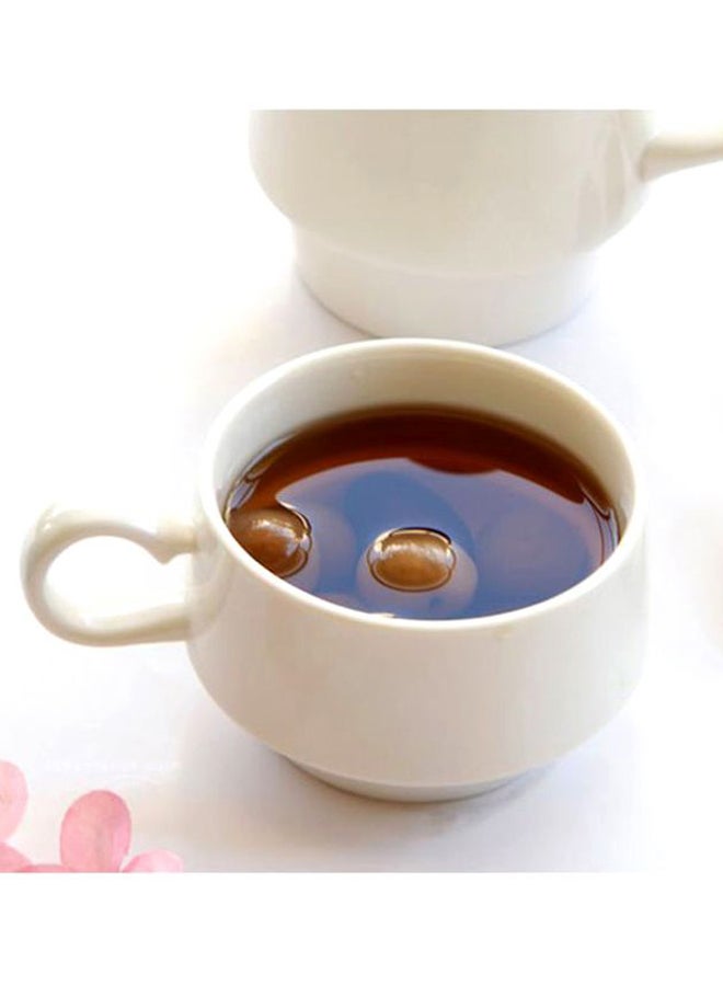 2-Piece Teapot Set White 13x16.5x8.5cm
