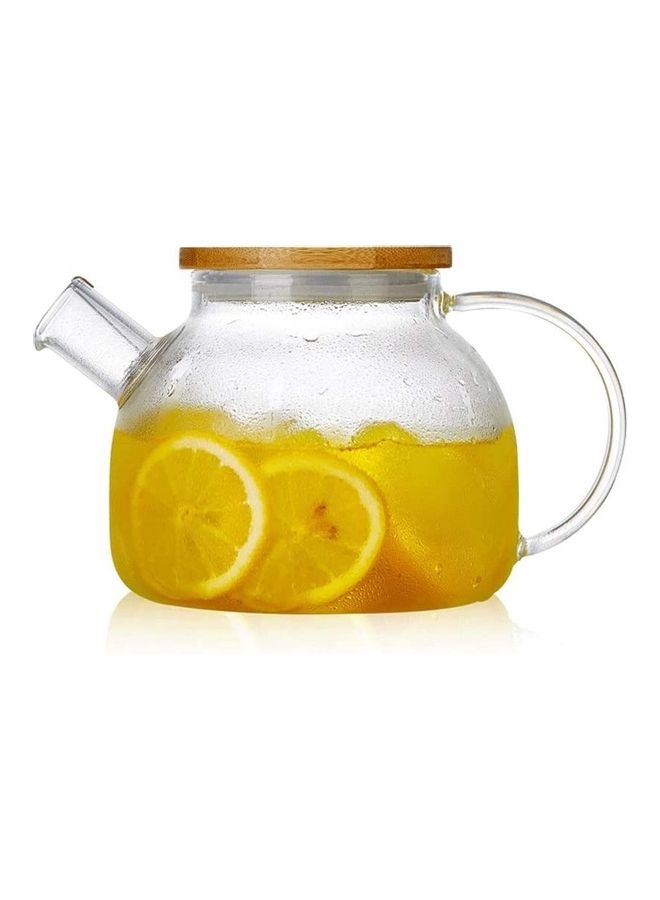 Heat Resistant Glass Teapot Set Multicolour 1000ml