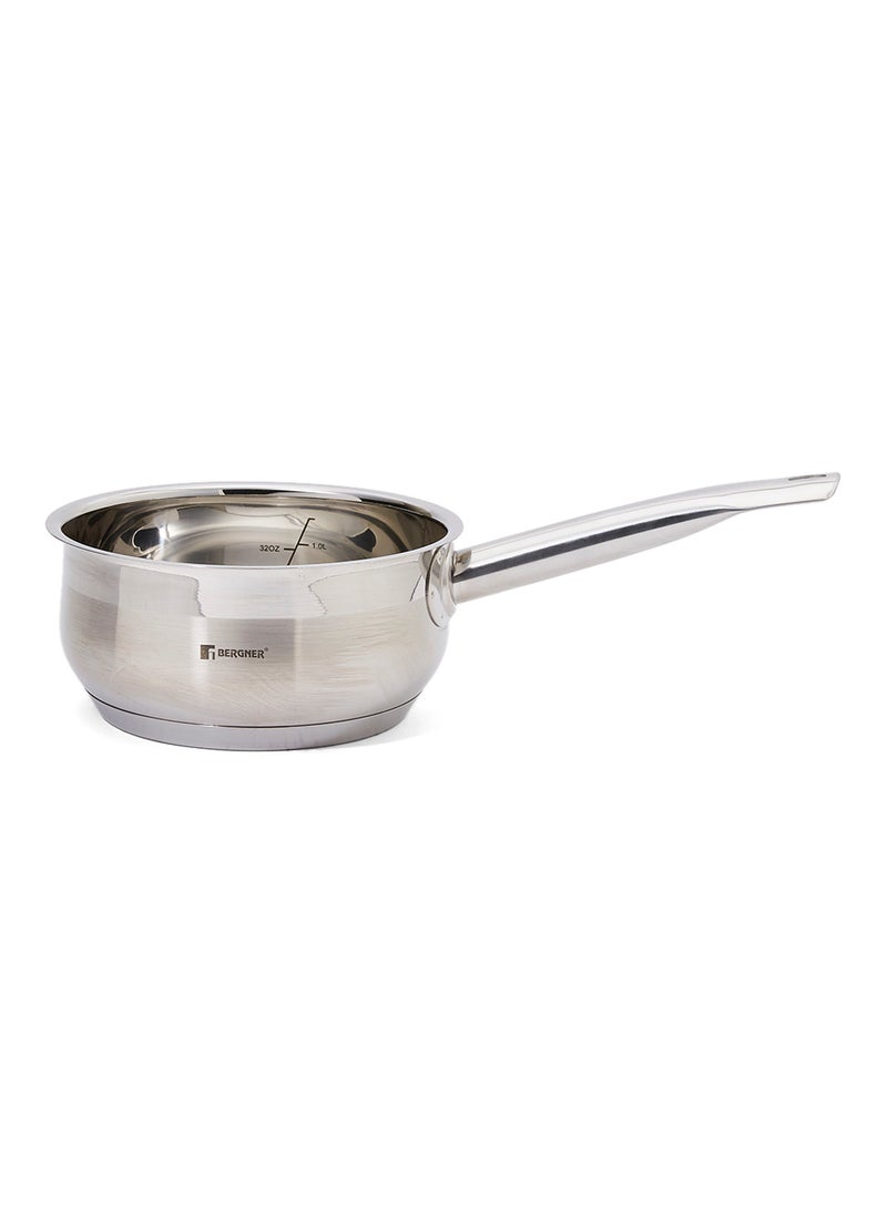 7-Piece  Induction Cookware Set Stainless Steel Silver