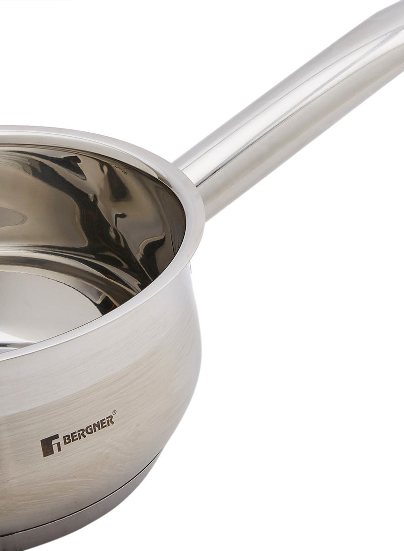7-Piece  Induction Cookware Set Stainless Steel Silver