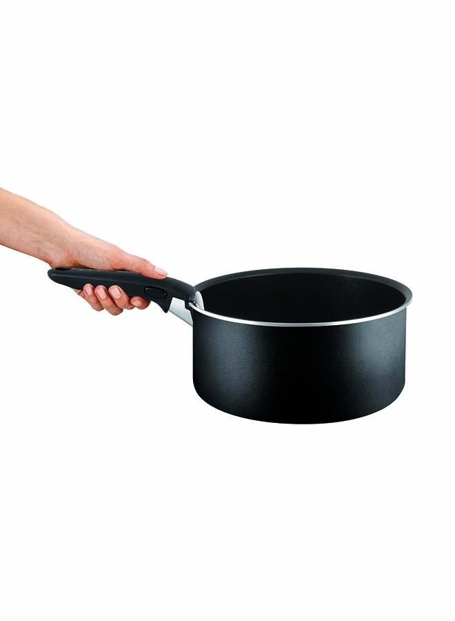 4-Piece Ingenio Essential Set With Removable Handle Black/Silver 26cm