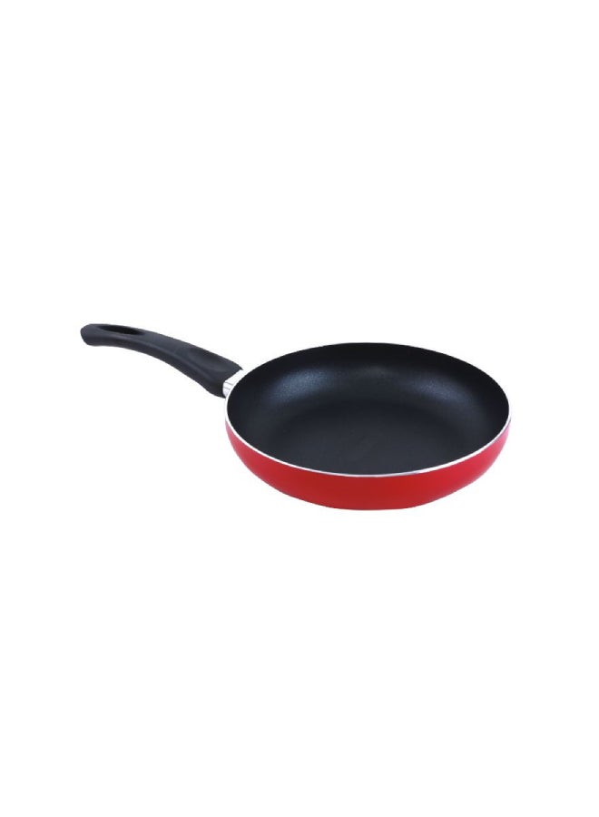 8-Piece Non-stick Scratch Resistant Cookware Set Red 24x11(Casserole with Lid), 20x9(Casserole with Lid), 24x5(Frypan without Lid), 18x8.5(Saucepan with Lid)cm