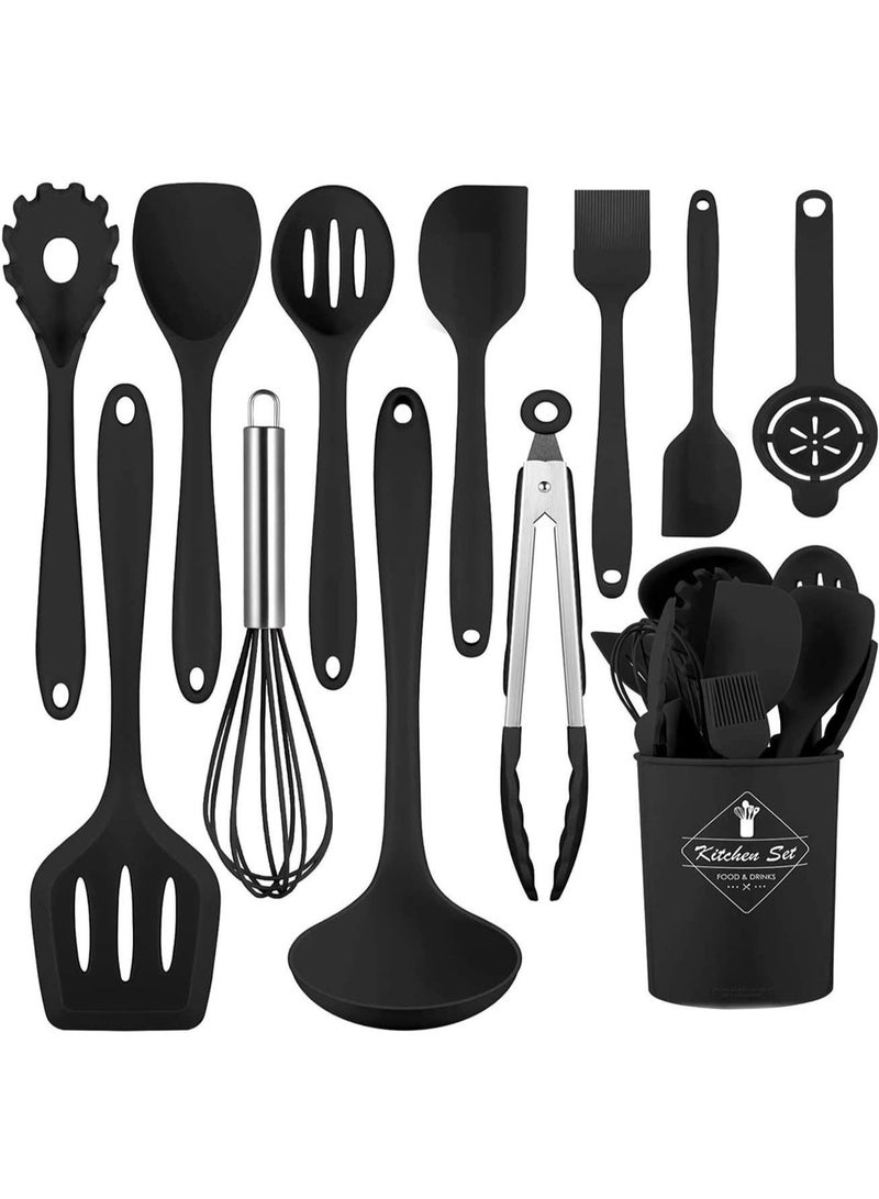 12 Piece Kitchen Utensils Silicone Cookware Set
