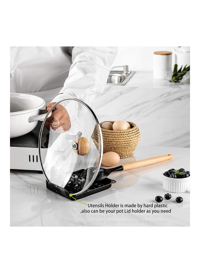 12-Piece Non-Stick Silicone Cooking Utensils Set Black 11 x 16 x 33cm