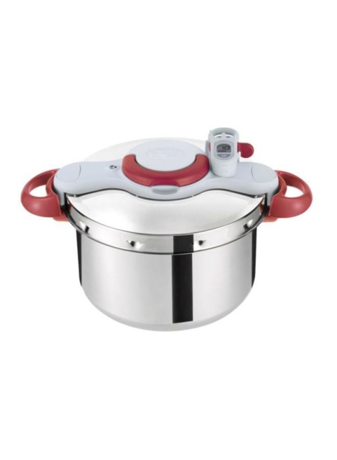 ClipsoMinut' Perfect Pressure Cooker Silver/White/Red 9.0Liters