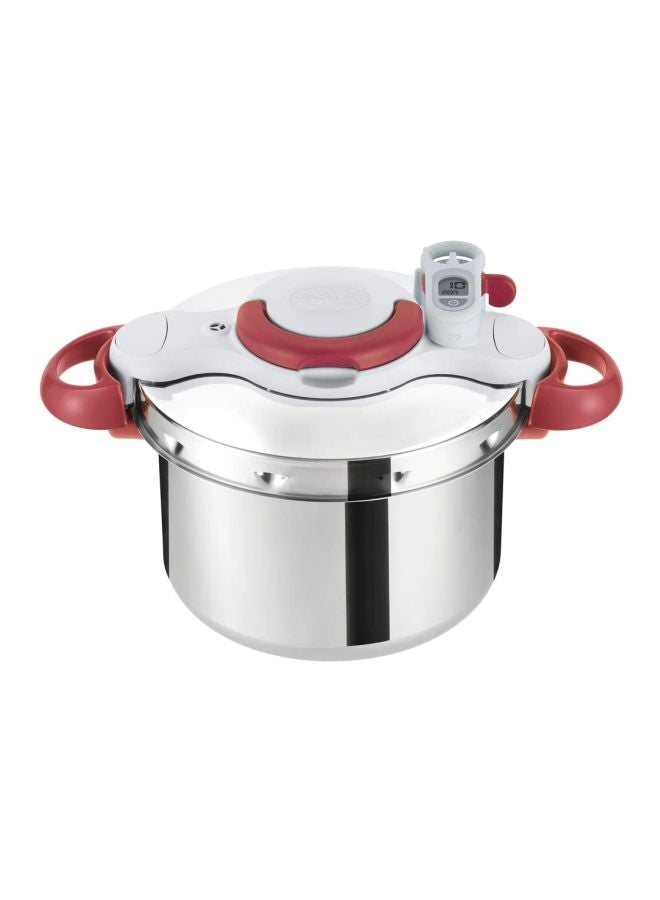 Clipsominut Perfect 9 Litre Pressure Cooker Silver/Red 9Liters