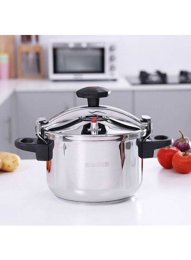 Stainless Steel Pressure Cooker Silver 9Liters