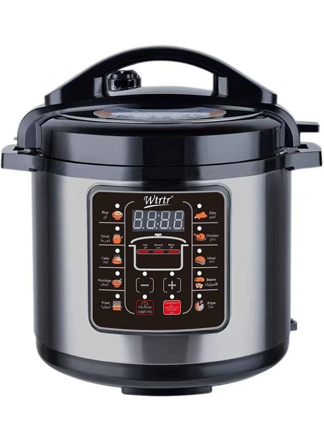 7L stainless steel electric pressure cooker 1000W Slow Rice Cooker Yogurt Cake Maker Steamer and Warmer Silver WTR-7007