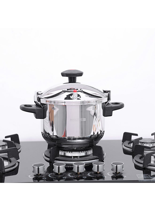 Stainless Steel Lightweight And Durable Home Kitchen Pressure Cooker With Lid 5Liters