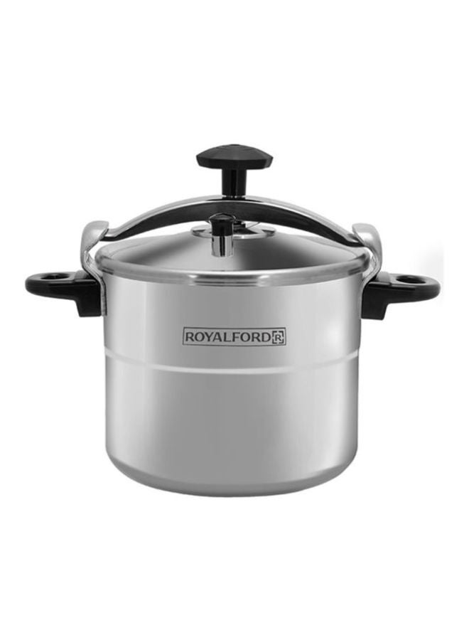 Aluminum Multi-Safety Device With Cool Touch Handles Pressure Cooker Silver 9Liters