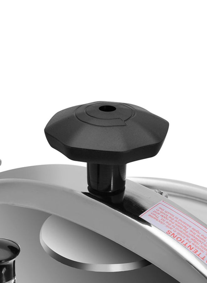 Aluminum Multi-Safety Device With Cool Touch Handles Pressure Cooker Silver 9Liters
