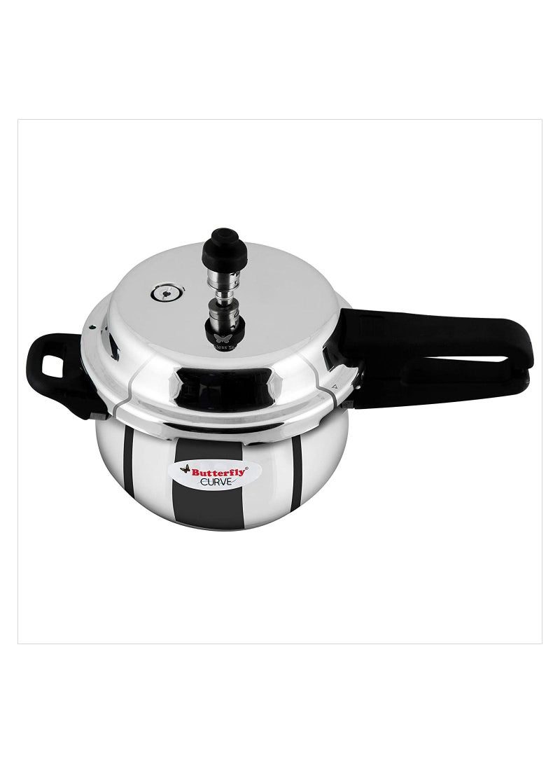 Butterfly Stainless Steel 3-Liter Curve Pressure Cooker