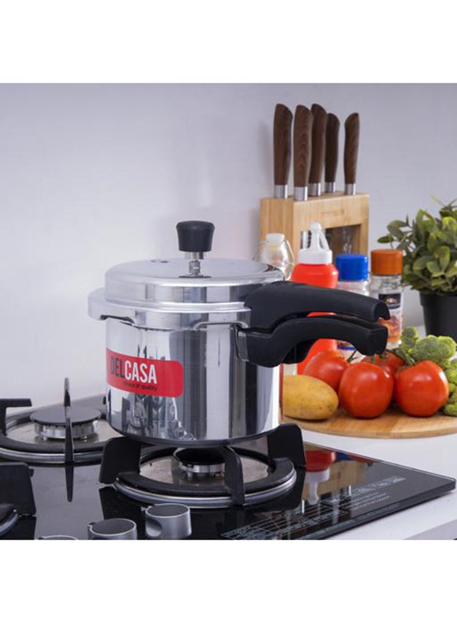 Aluminium Durable Design Dishwasher Safe And Gas Stove Compatible High Quality Pressure Cooker 3Liters