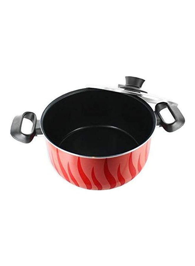 Tempo Dutch Cooking Pot With Lid + 30Cm Tempo Frypan Bundle Red ‎42.4 x 37.4 x 14.6cm