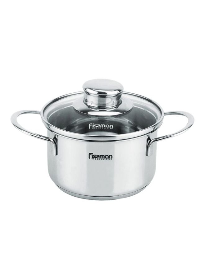 Saucepan With Lid Bambino Series Stainless Steel Silver 14х7.5cm/1.1Liters