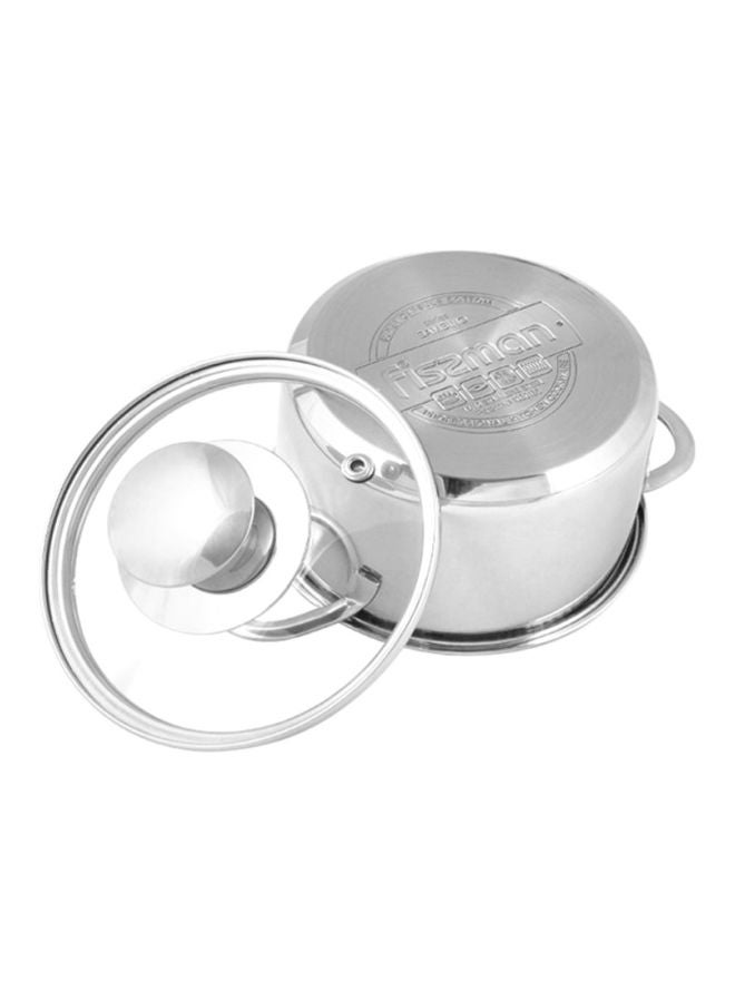 Saucepan With Lid Bambino Series Stainless Steel Silver 14х7.5cm/1.1Liters