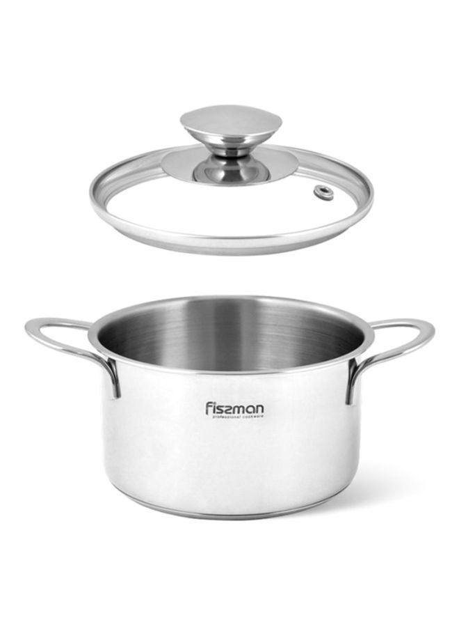 Saucepan With Lid Bambino Series Stainless Steel Silver 14х7.5cm/1.1Liters