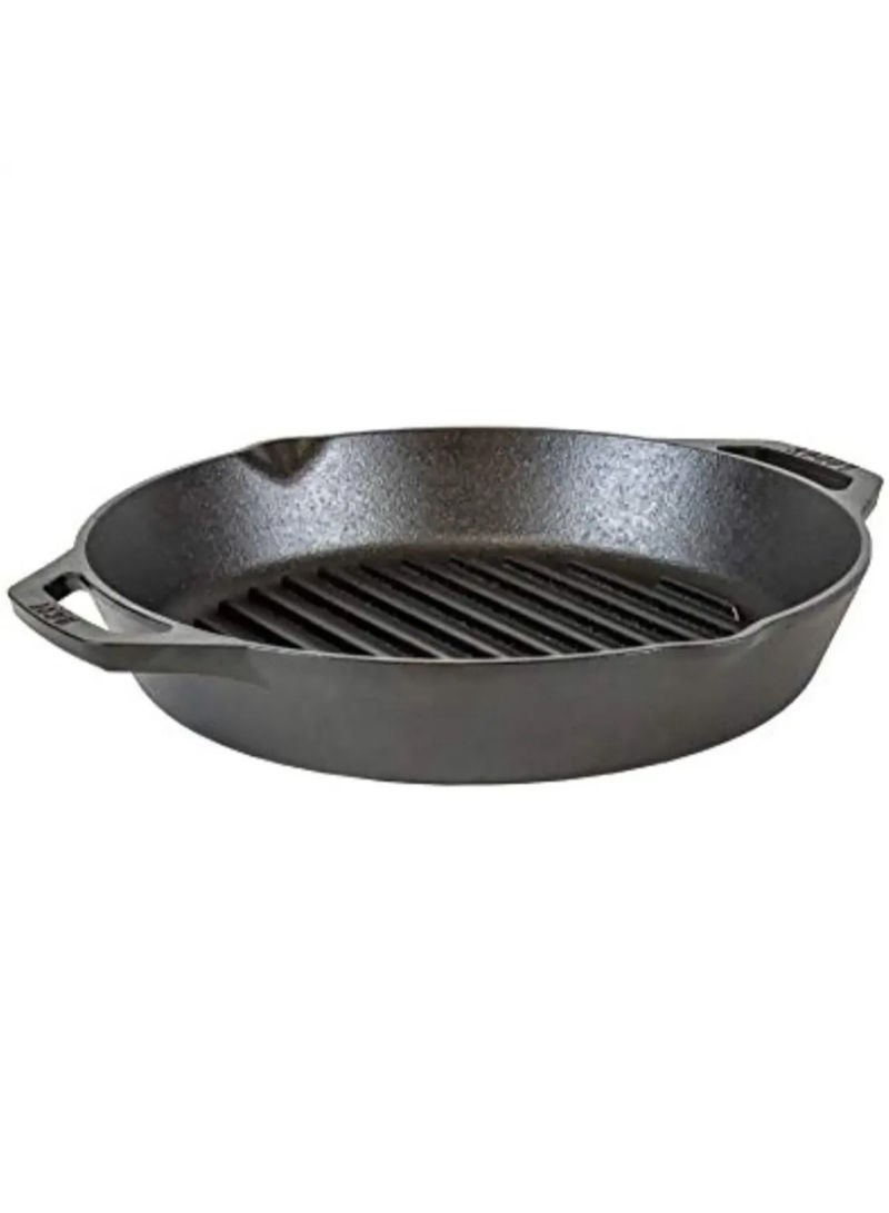 Lodge Cast Iron Dual Handle Grill Pan