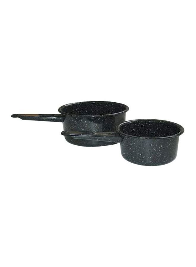 2-Piece Saucepan Set Black