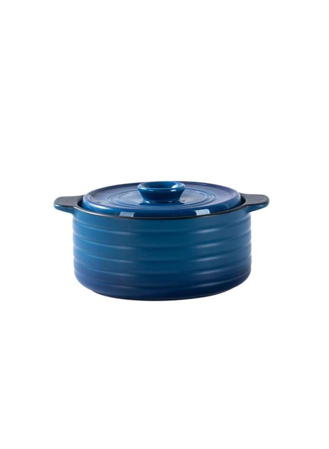 Ceramic Direct Fire 1 L Casserole Blue, Blue