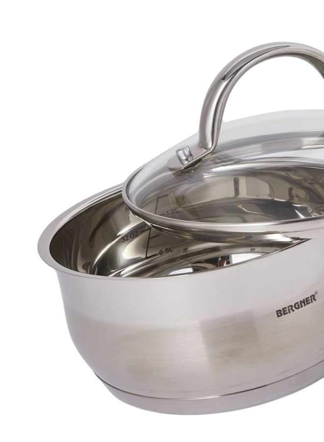 Saucepan With Lid Silver 16cm