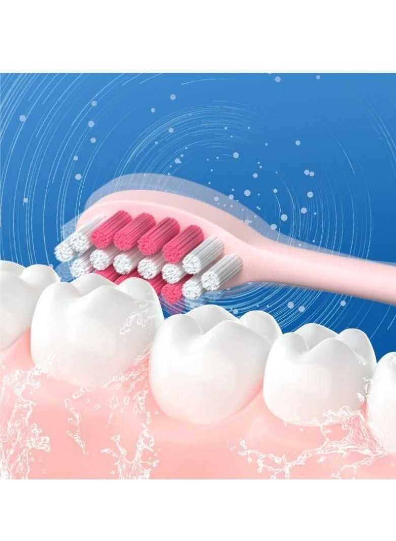 COOLBBAY Children's Electric Toothbrush Cute Cartoon Soft Bristles Electric Toothbrush Smart Timing Sonic Electric Toothbrush Blue