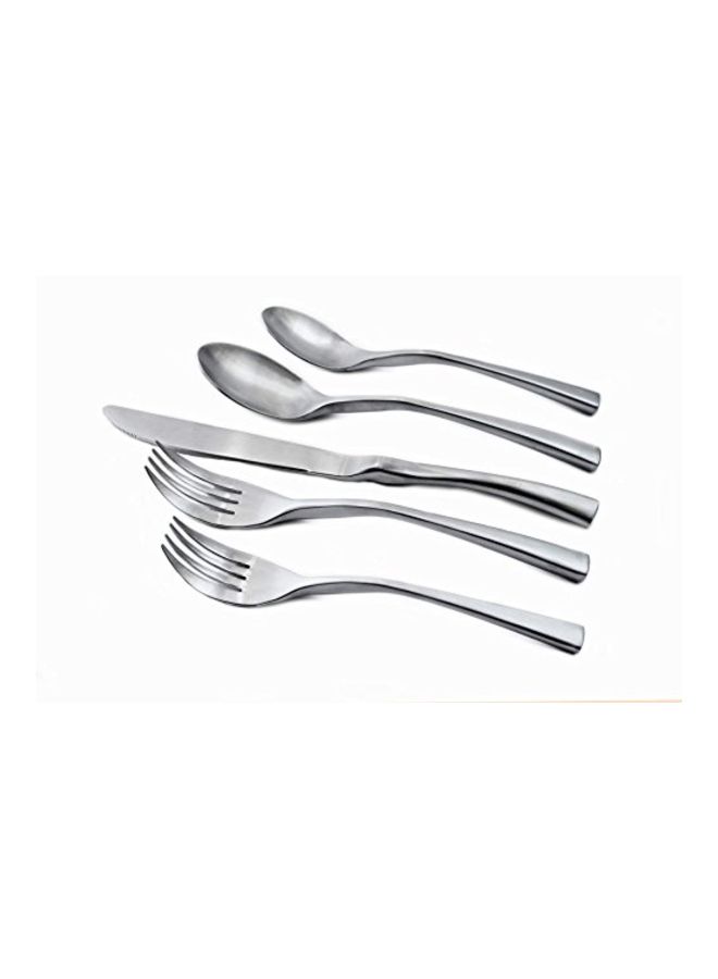 20-Piece Flatware Set Matte Silver
