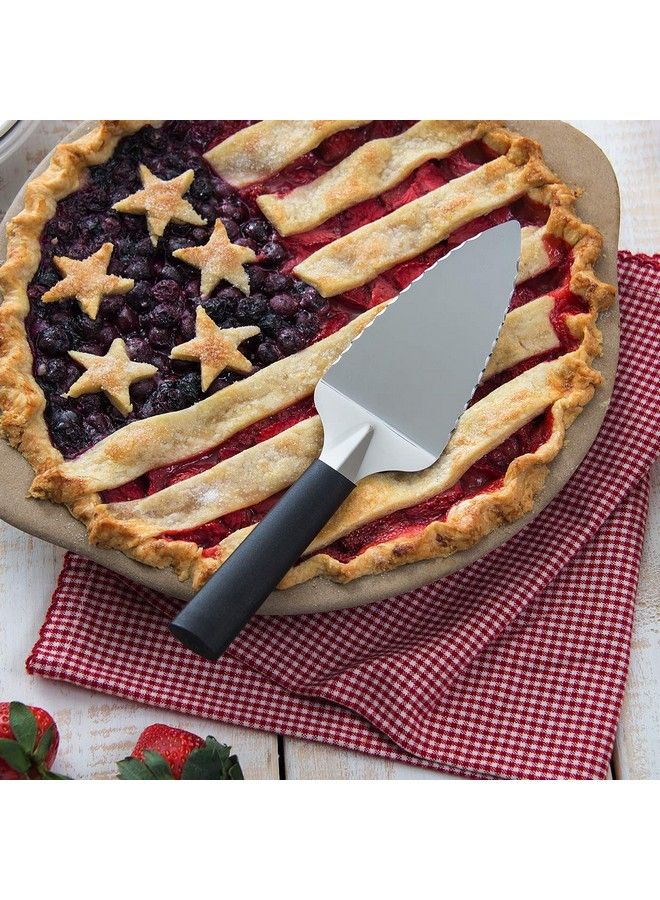 Cutlery Serrated Server Pie Cutter Stainless Steel Resin Made In The Usa 91/4 Inches Black Handle
