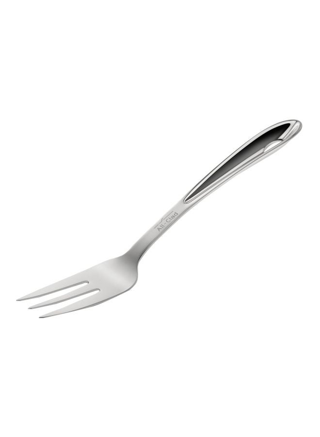Stainless Steel Serving Fork Silver 9.5inch