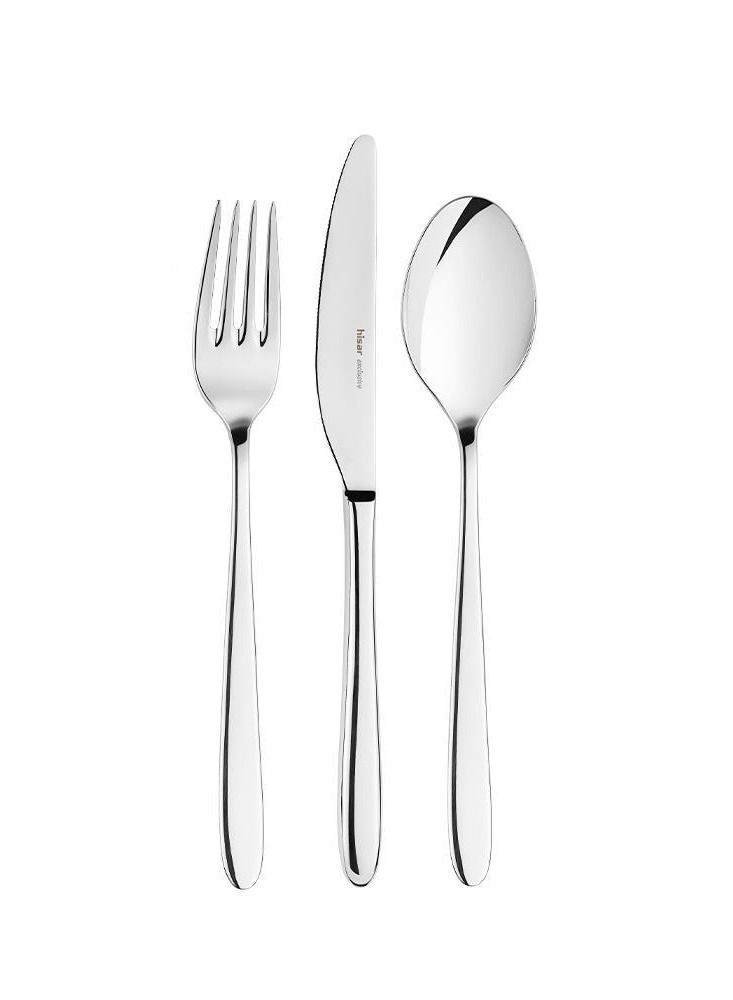 Hisar Side  -  Stainless Steel 18/10 - 30 pcs Cutlery Set. Made in Turkey