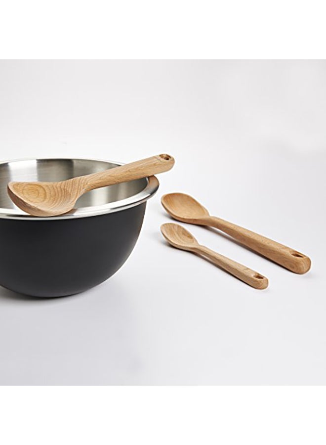 3-Piece Wooden Spoon Beige