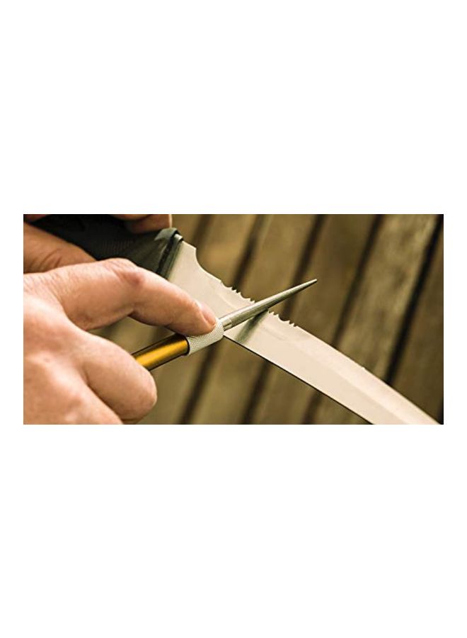 Diamond Retractable Sharpener Silver/Gold 0.5x3.6x7.4inch