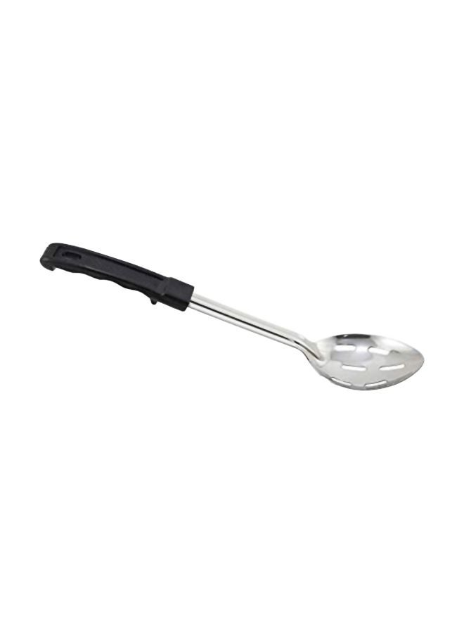 Slotted Basting Spoon Silver/Black 15inch