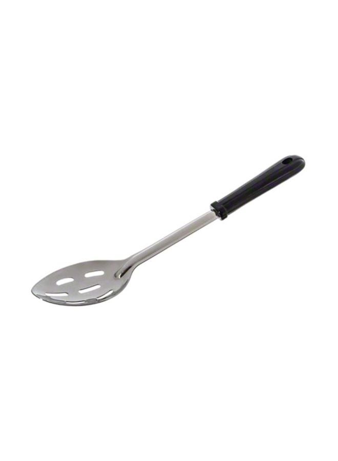 Stainless Steel Slotted Serving Spoon Silver/Black 13inch