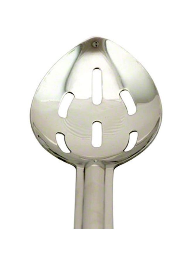 Stainless Steel Slotted Serving Spoon Silver/Black 13inch