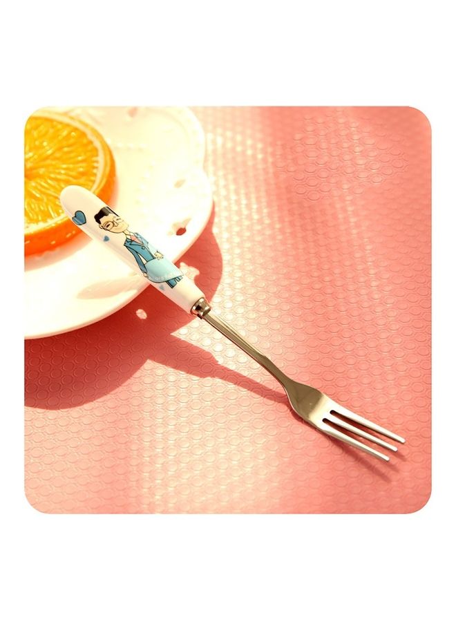 Creative Cute Stainless Steel Fruit Fork Multicolour