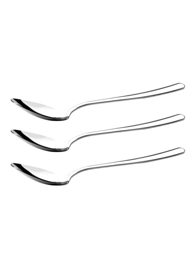Dinner Spoon 20Cm 3Pcs 100% Food Grade Stainless Steel Silver Silver