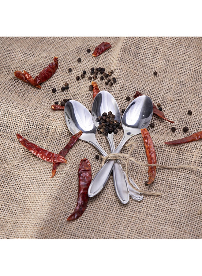 3-Piece Table Spoon Set Silver