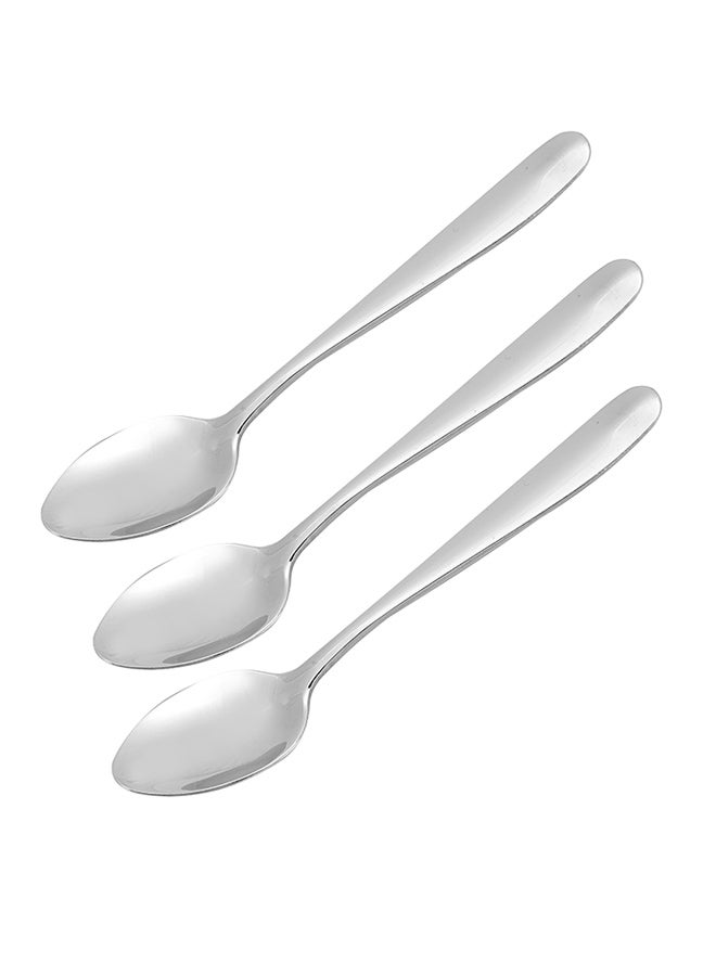 3-Piece Tea Spoon Set Silver