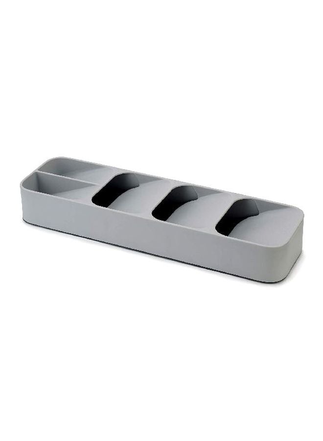 Plastic Cutlery Organizer Grey 39.8x11.4x5.8cm