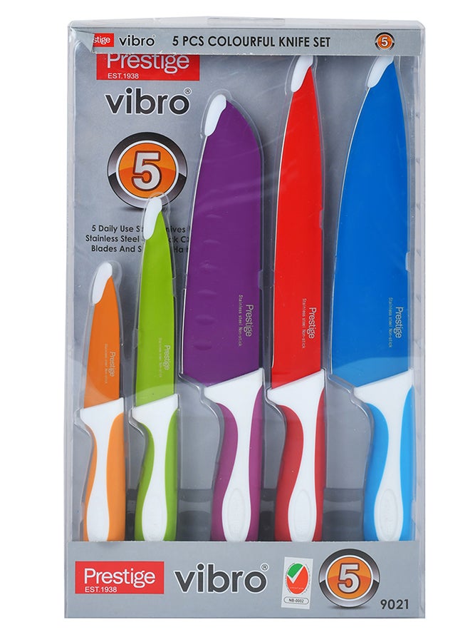 5-Piece Knives Set Multicolour