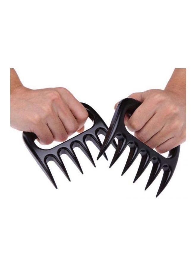 2-Piece Bear Barbecue Meat Forks Set Black