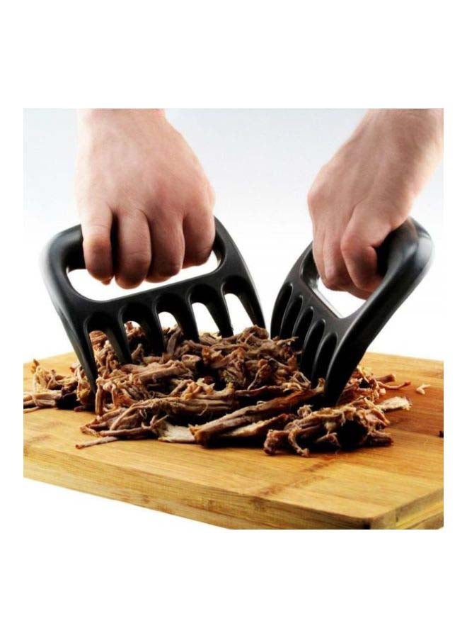 2-Piece Bear Barbecue Meat Forks Set Black